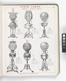Page from Hinks Lamps catalogue