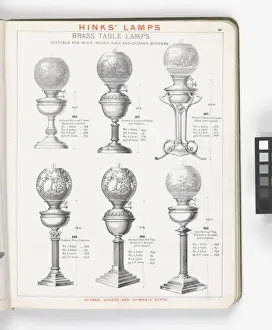 Page from Hinks Lamps catalogue
