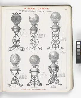 Page from Hinks Lamps catalogue