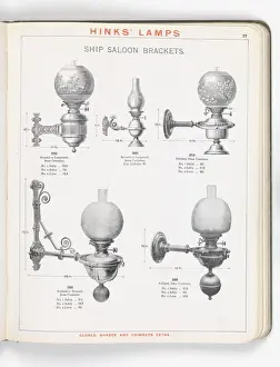 Page from Hinks Lamps catalogue
