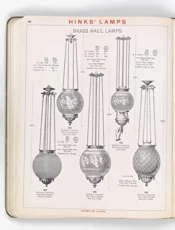 Page from Hinks Lamps catalogue