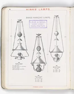 Page from Hinks Lamps catalogue