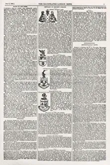 Images Dated 6th January 2021: Whole page from The Illustrated London News, July 5, 1856