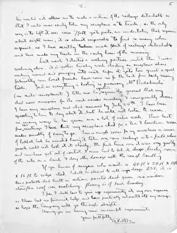 Page two of a letter from A V Roe to Major Baden-Powell
