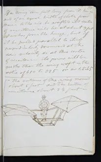 Page from the original notebook of George Cayley