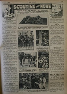 Page from The Scout newspaper Page from The Scout newspaper