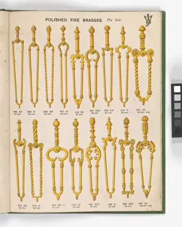 Page from Special New Designs of Brass and Iron Fenders, Fi