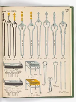 Page from Special New Designs of Brass and Iron Fenders, Fi