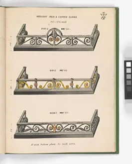 Page from Special New Designs of Brass and Iron Fenders, Fi