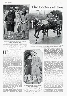 Hubert Prints: Page from The Tatler, 13th January 1932: The Letters of Eve