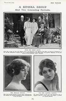 Newton Prints: Page from The Tatler, 9th June 1915: A Riviera Group consisting of Lord Waleran