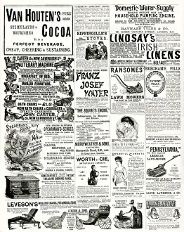 Spring Collection: Page of Victorian adverts - 1890