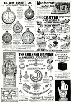 Adverts Gallery: Page of Victorian adverts 1897