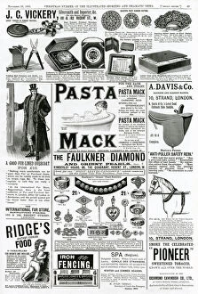 Overcoat Gallery: Page of Victorian adverts - November 1895