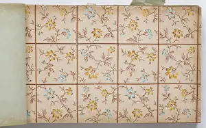 Page from a wallpaper sample book