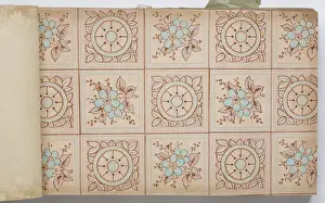 Page from a wallpaper sample book
