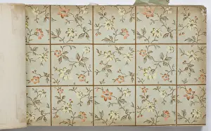 Page from a wallpaper sample book