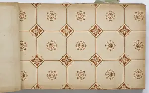 Page from a wallpaper sample book
