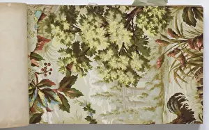 Page from a wallpaper sample book