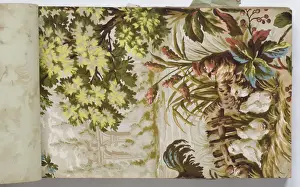 Page from a wallpaper sample book