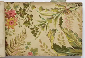 Page from a wallpaper sample book