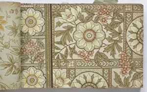 Page from a wallpaper sample book