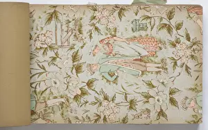 Page from a wallpaper sample book