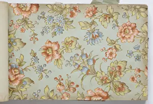 Page from a wallpaper sample book