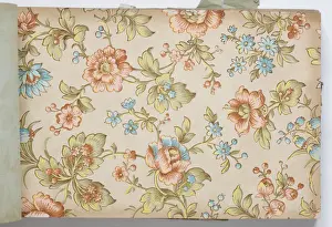 Page from a wallpaper sample book