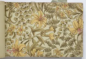 Page from a wallpaper sample book