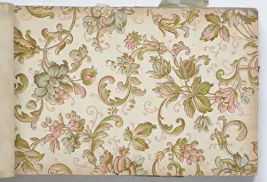 Page from a wallpaper sample book