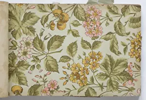 Page from a wallpaper sample book