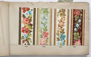 Page from a wallpaper sample book