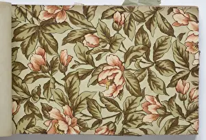 Page from a wallpaper sample book