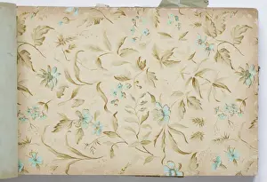 Page from a wallpaper sample book
