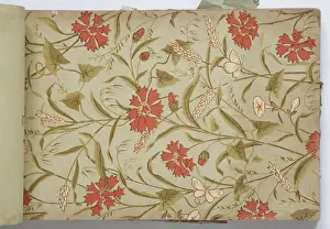Page from a wallpaper sample book