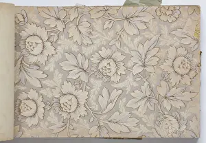 Page from a wallpaper sample book