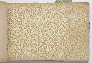 Page from a wallpaper sample book