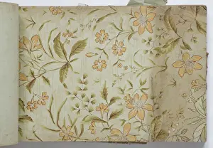 Page from a wallpaper sample book