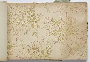 Page from a wallpaper sample book