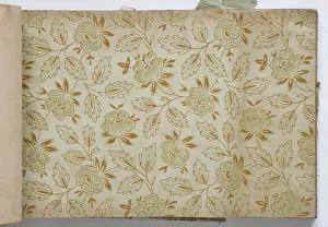 Page from a wallpaper sample book