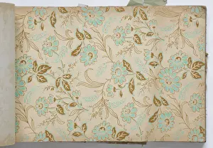 Page from a wallpaper sample book