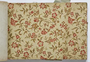 Page from a wallpaper sample book