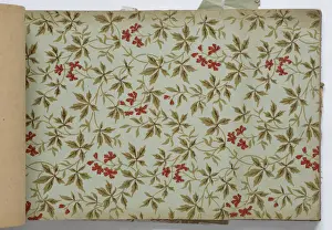 Page from a wallpaper sample book