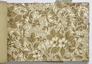Page from a wallpaper sample book