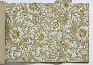 Page from a wallpaper sample book
