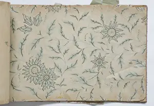 Page from a wallpaper sample book