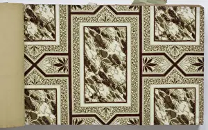 Page from a wallpaper sample book