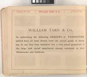 Page from William Tarn and Co.s Illustrated Catalogue: wit