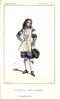 Pageboy Prints: A pageboy in Le Comte de Lavernie, a five-act